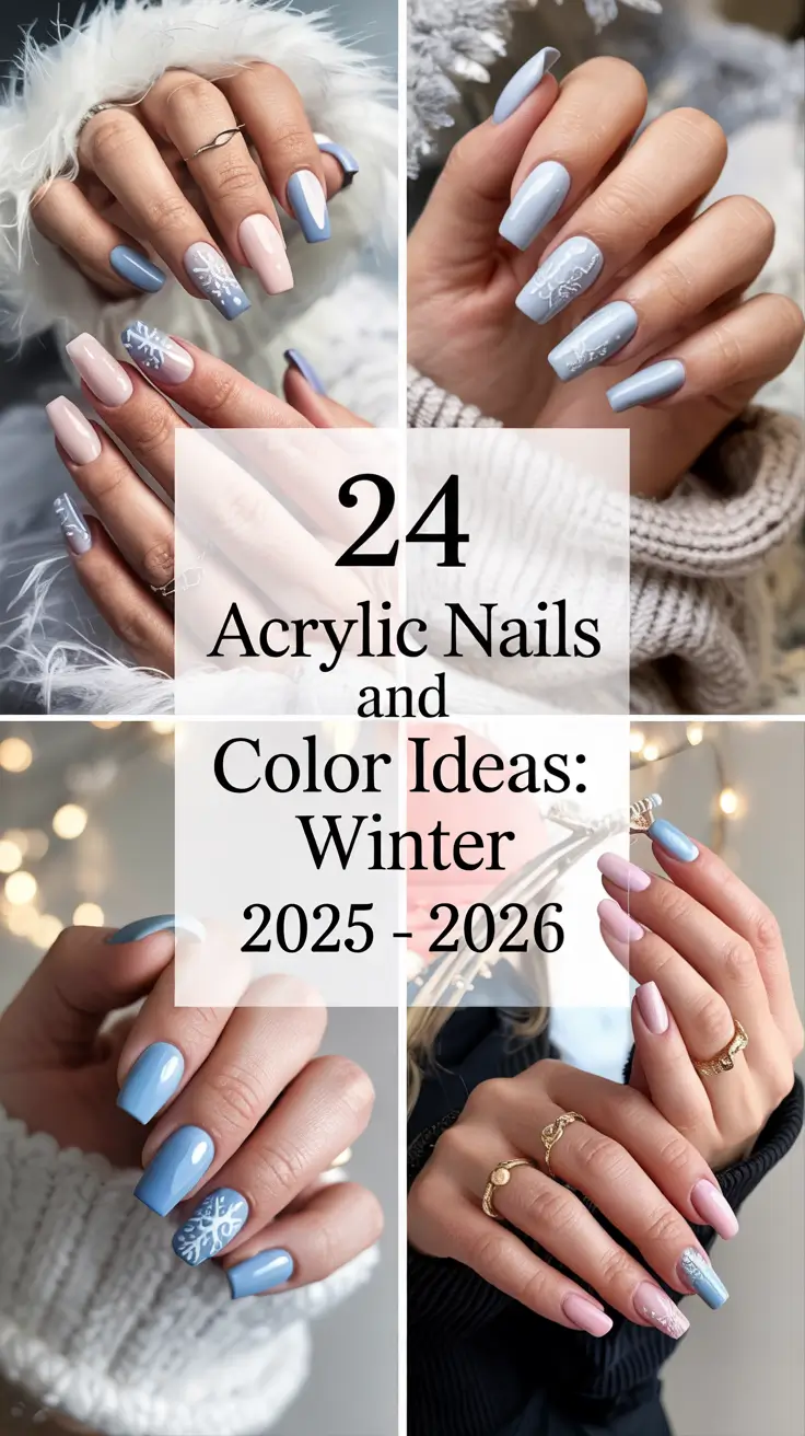 Acrylic Nails and Color Ideas: Winter 2025–2026 — Classy, Cozy & Trendy Looks for the Cold Season