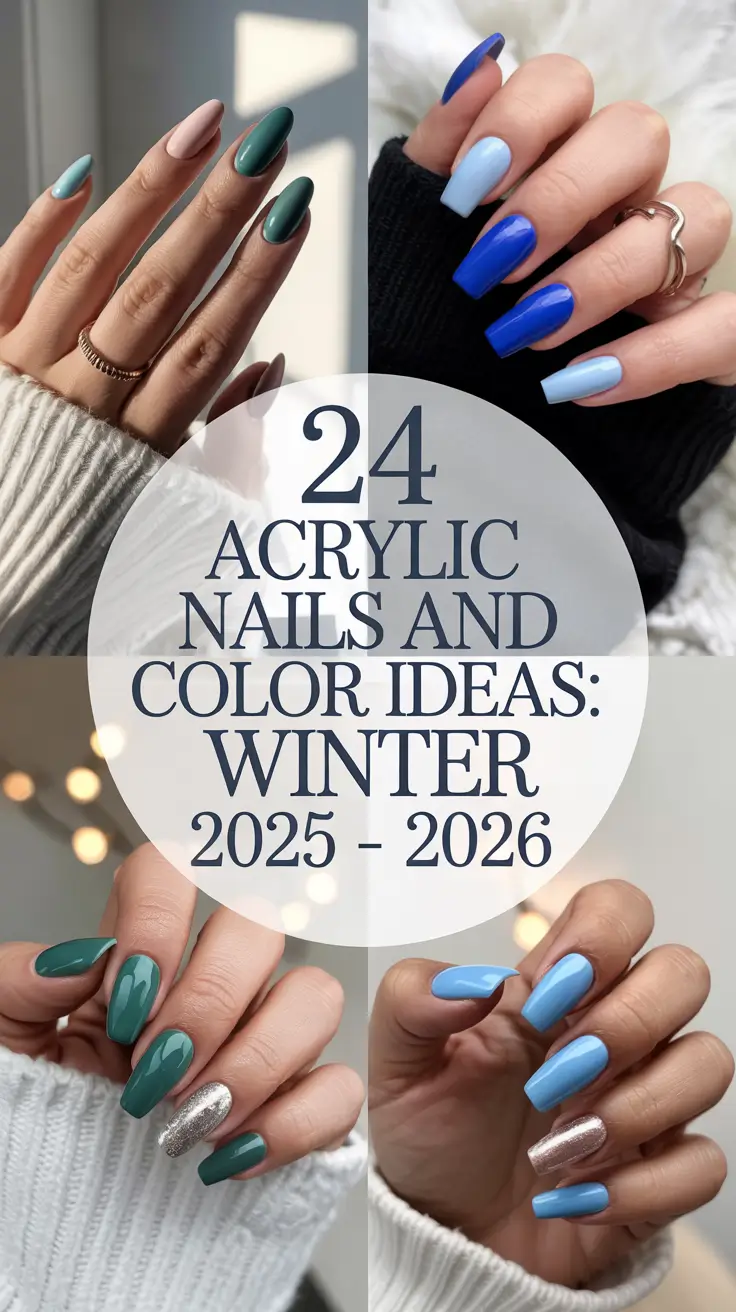 Acrylic Nails and Color Ideas: Winter 2025–2026 — Classy, Cozy & Trendy Looks for the Cold Season