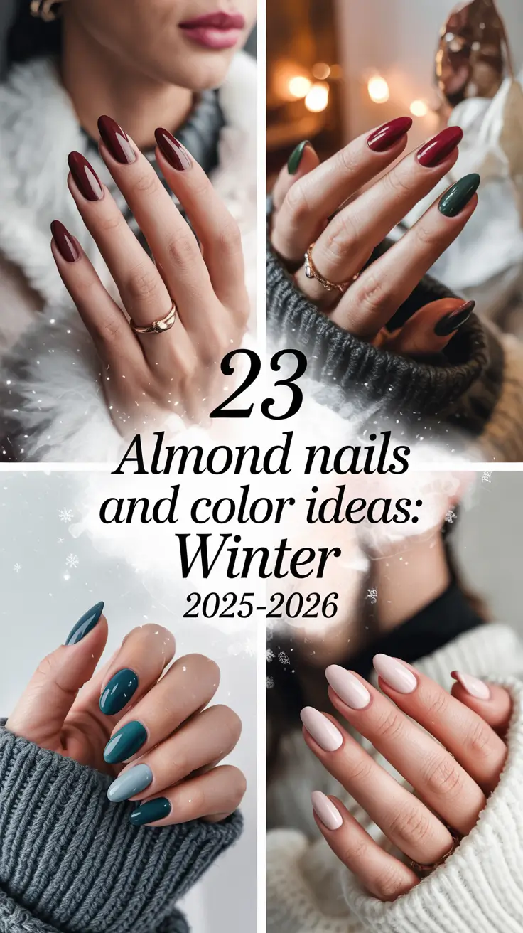 Almond Nails and Color Ideas: Winter 2025–2026 — Trendy Designs for Every Mood