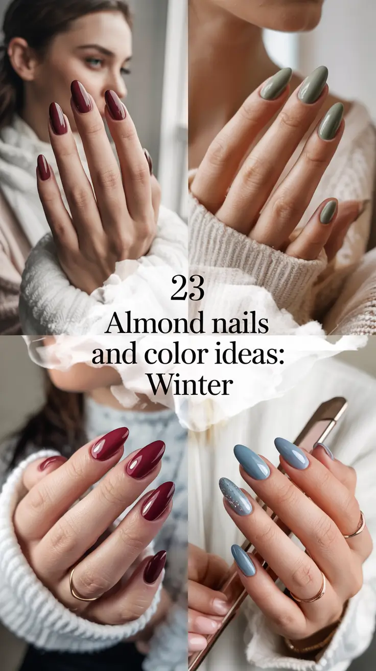 Almond Nails and Color Ideas: Winter 2025–2026 — Trendy Designs for Every Mood