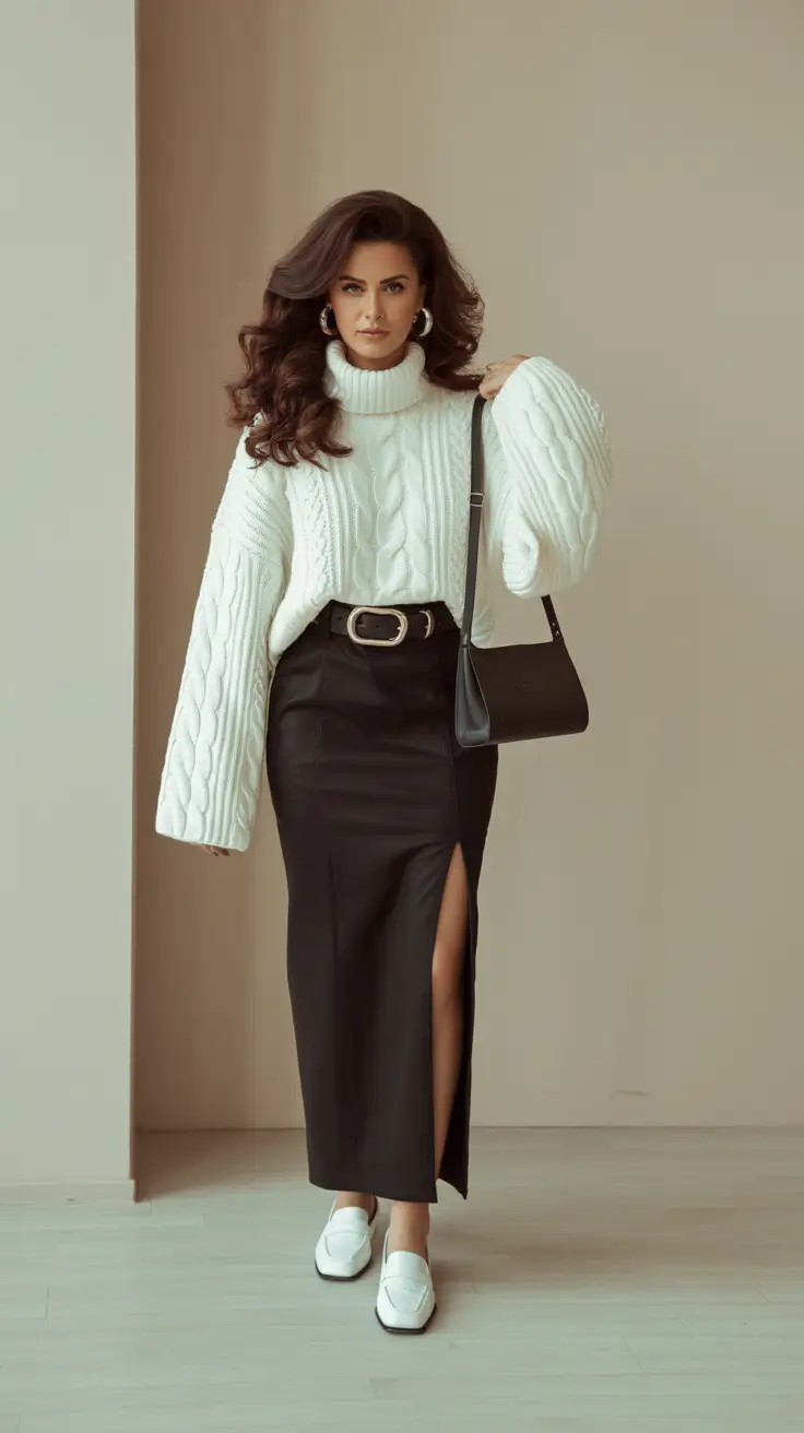 basic outfits ideas for women 2026 Timeless Knit Glamour