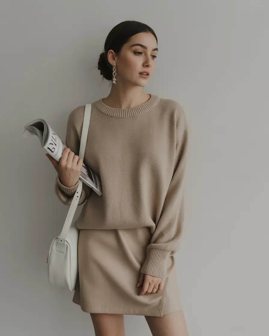 basic outfits ideas for women 2026 Soft Neutrals and Everyday Elegance