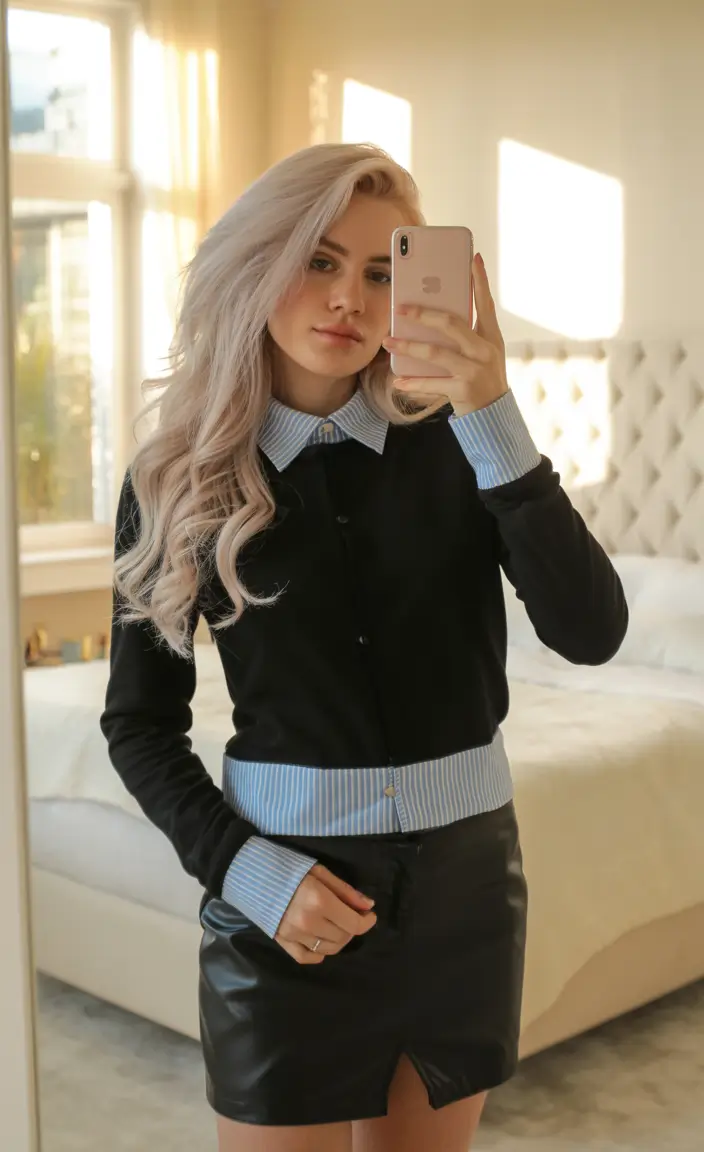 basic outfits ideas for women 2026 Office Rebel with a Soft Edge