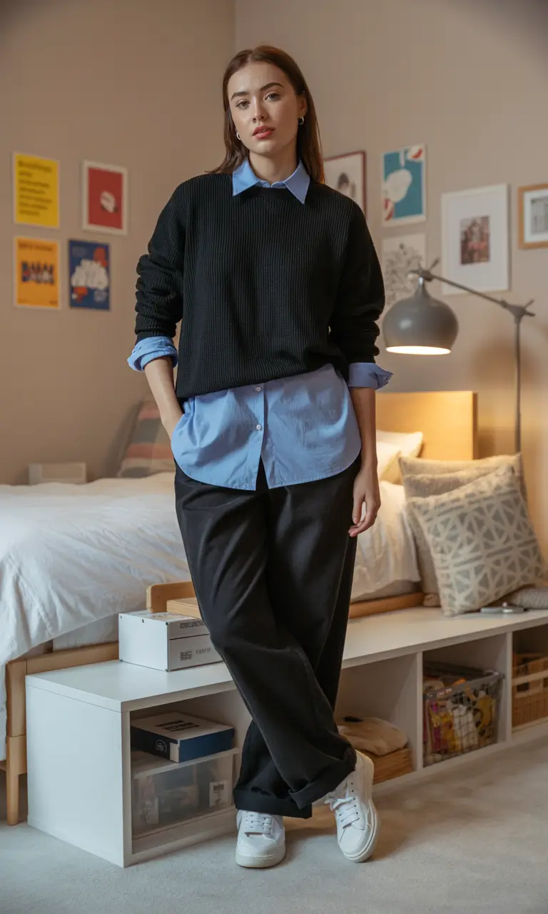 basic outfits ideas for women 2026 Preppy Layers, Modern Energy