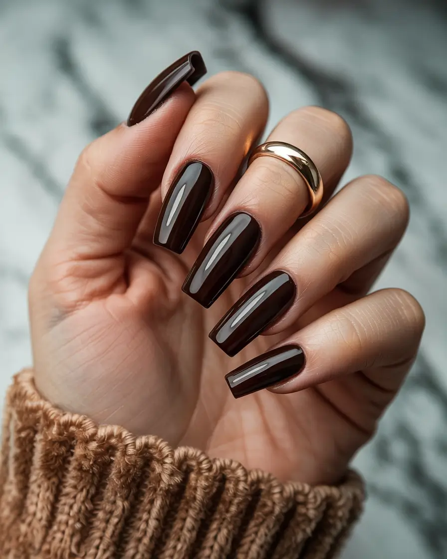 best winter nail colors 2025 espresso couture