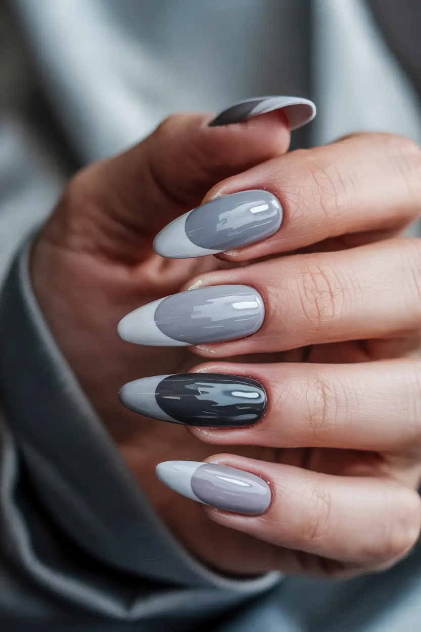 best winter nail colors 2025 smoky gray geometry