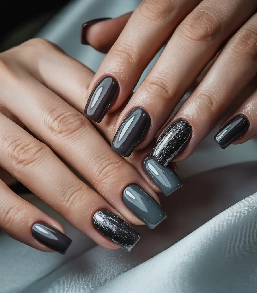 best winter nail colors 2025 Smoky Gray Elegance