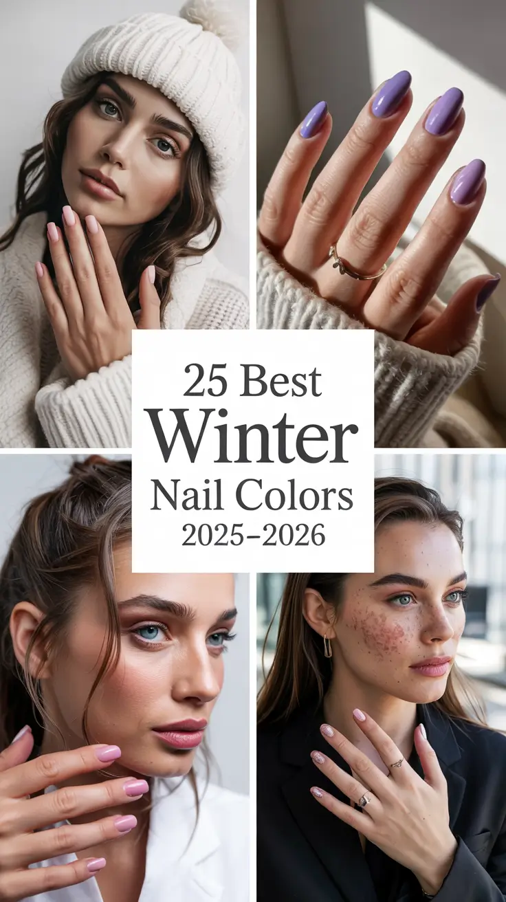 Best Winter Nail Colors 2025–2026: Classy, Trendy & Cozy Manicure Ideas for Every Skin Tone