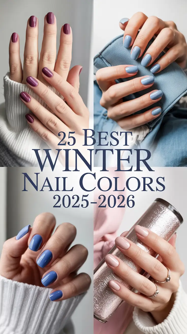 Best Winter Nail Colors 2025–2026: Classy, Trendy & Cozy Manicure Ideas for Every Skin Tone