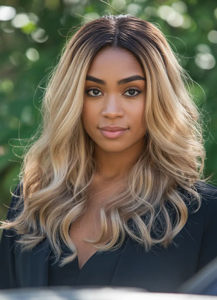 hair colors for black women light skin Honey Blonde Glow