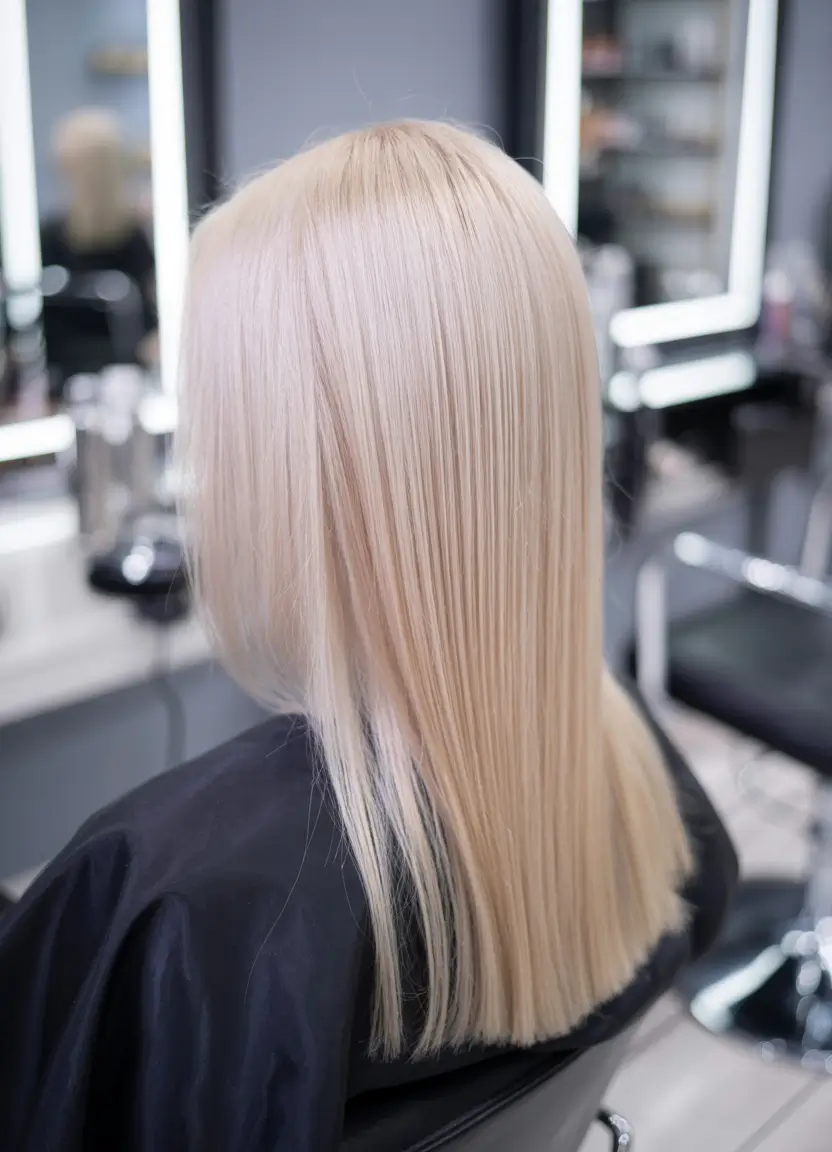 winter hair colors for blondes Platinum Ice Blonde Minimalism