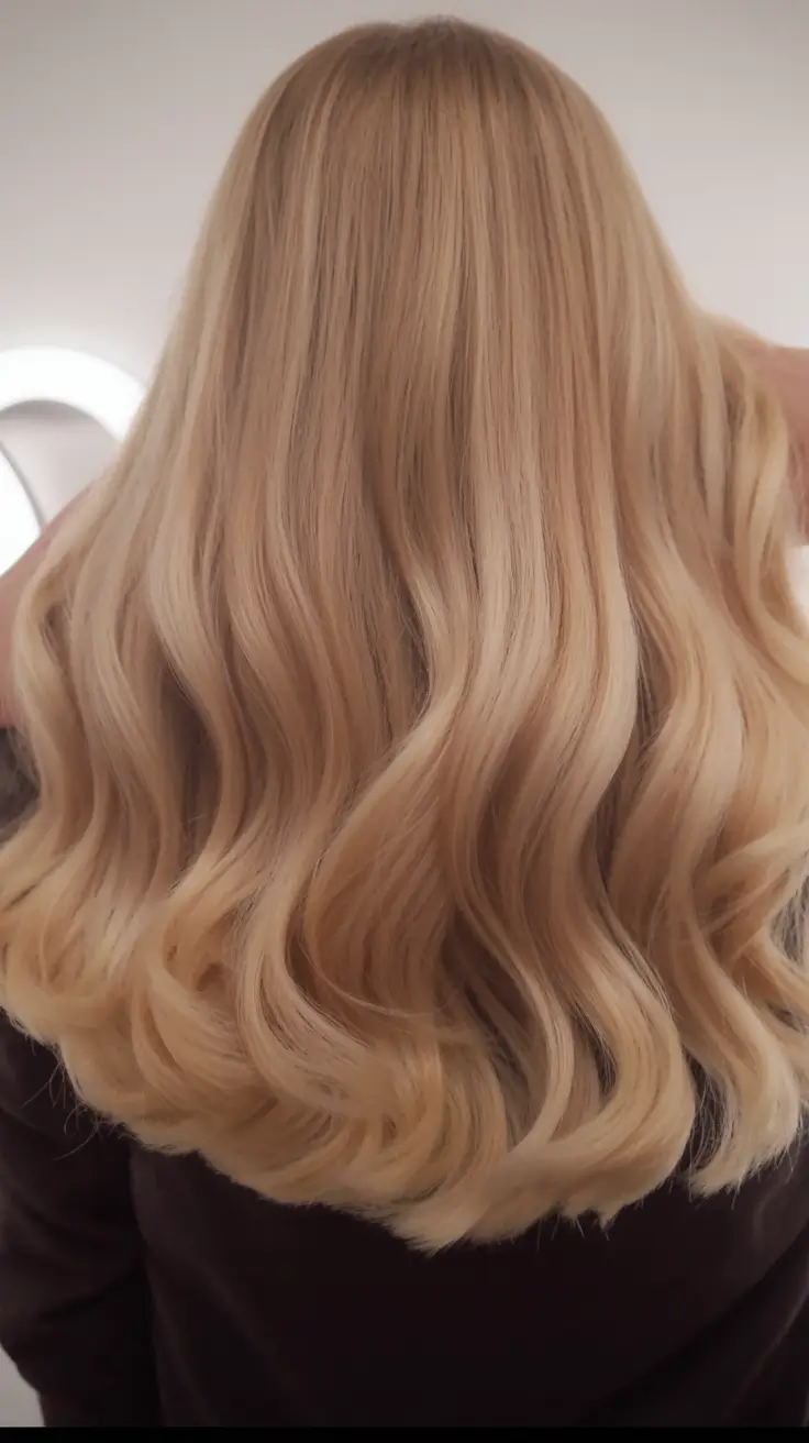winter hair colors for blondes Golden Hollywood Waves