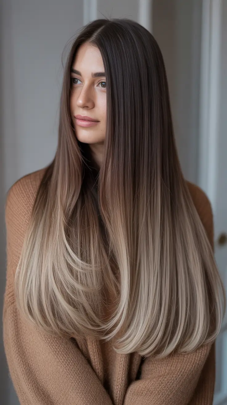 Brown Hair Color Ideas Winter 2025-2026 Shadowed Melt