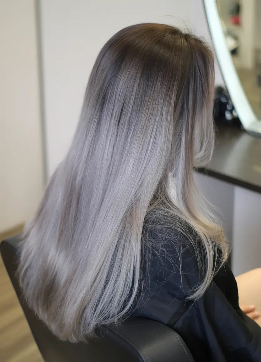 Brunette Hair Color Ideas Winter 2025-2026 Smoky Ash Brunette