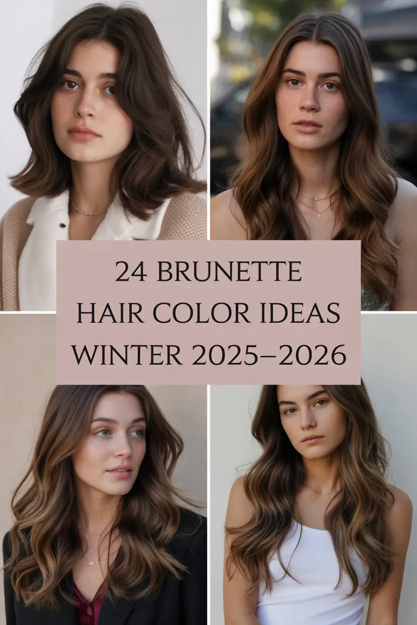 Brunette Hair Color Ideas Winter 2025–2026: From Balayage to Bold Reds