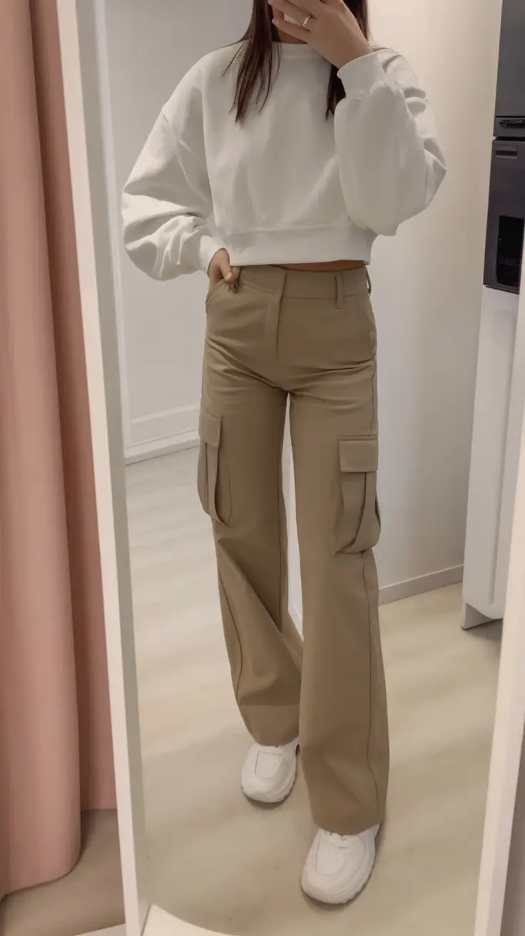 casual outfits for women 2026 Modern Cargo Simplicity