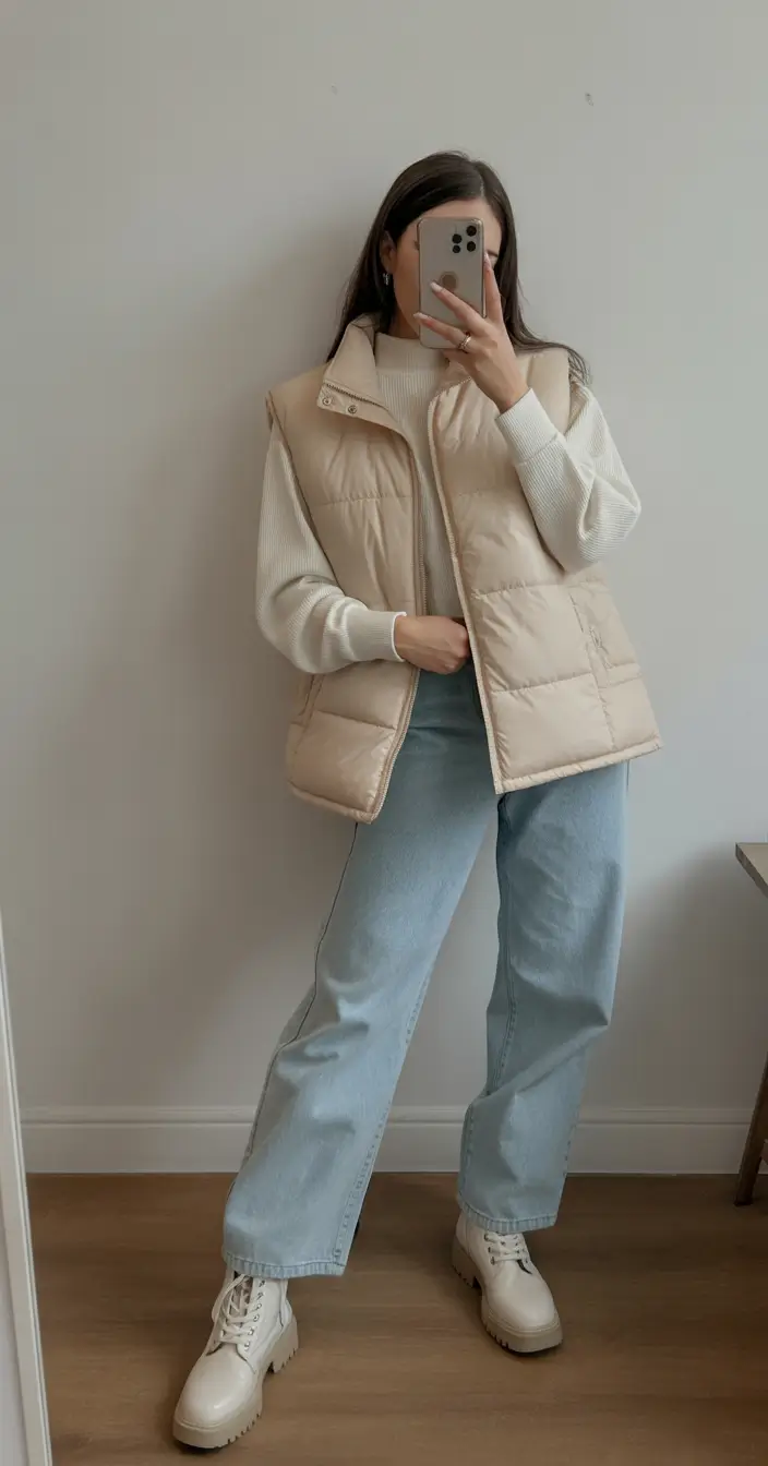 casual outfits for women 2026 Soft Neutrals and Denim Calm