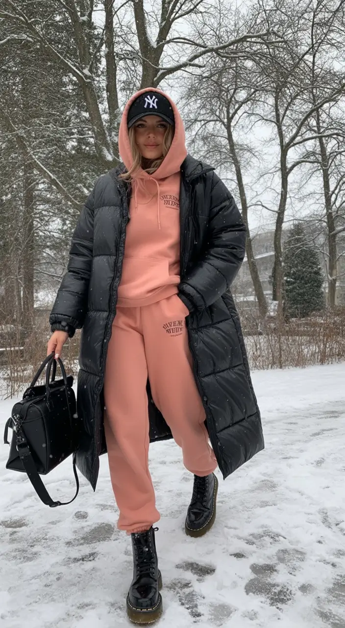 casual outfits for women 2026 Sporty Warmth in Coral