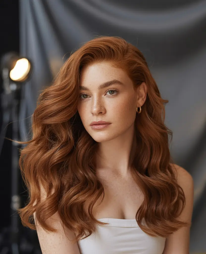 deep winter hair colors blonde Classic Ginger Elegance