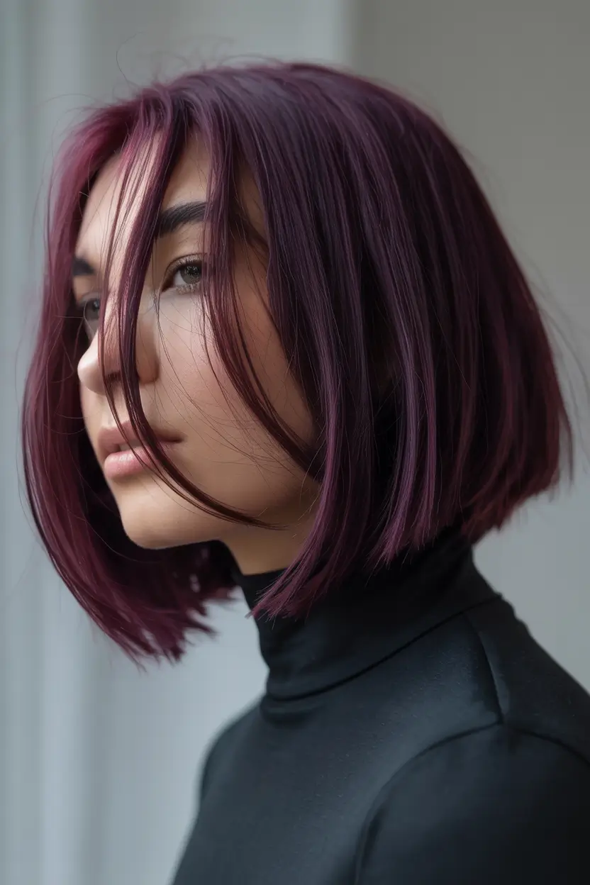 deep winter hair colors blonde Plum Bob with Sleek Attitude