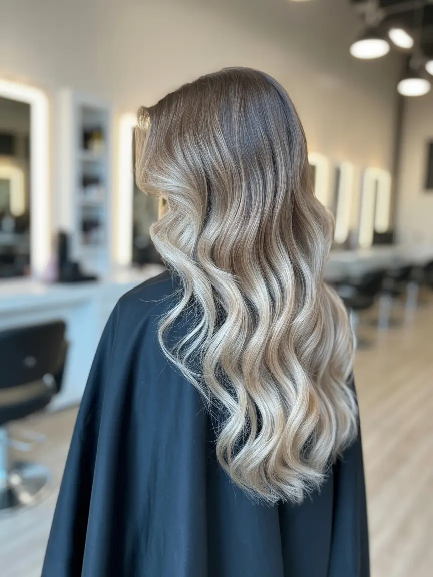 winter hair colors Golden Blonde Hollywood Waves