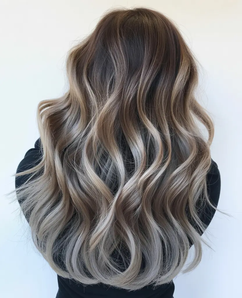 winter hair colors Dimensional Bronde with Rooted Depth