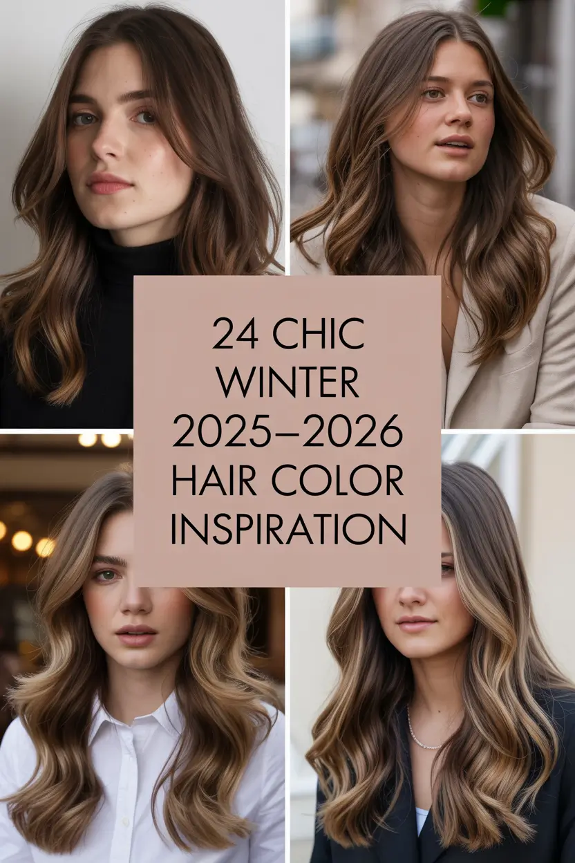 Chic Winter 2025–2026 Hair Color Inspiration: Trending Ideas for Brunettes and Blondes