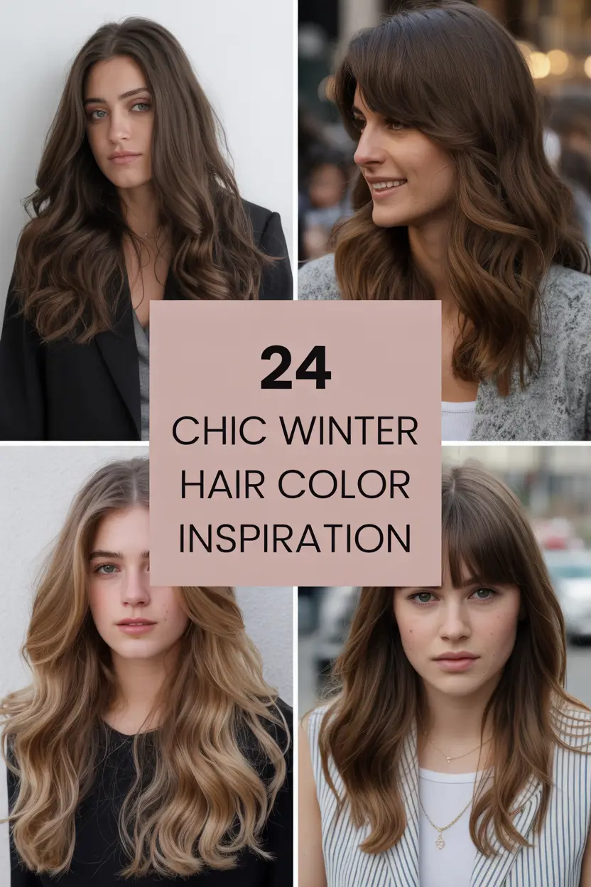 Chic Winter 2025–2026 Hair Color Inspiration: Trending Ideas for Brunettes and Blondes