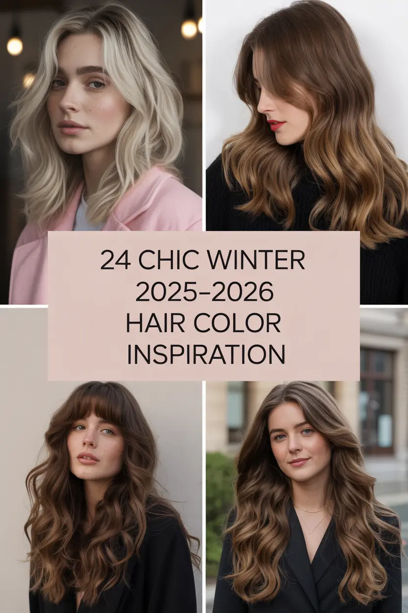Chic Winter 2025–2026 Hair Color Inspiration: Trending Ideas for Brunettes and Blondes