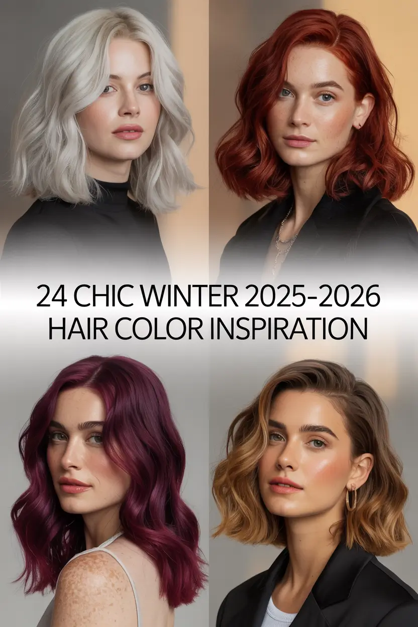 Chic Winter 2025–2026 Hair Color Inspiration: Trending Ideas for Brunettes and Blondes