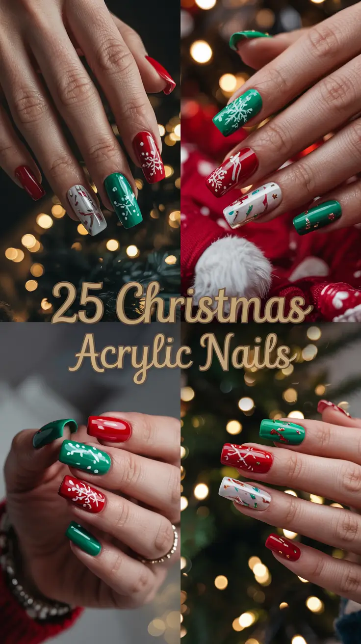 Christmas Acrylic Nails 2025: Trendy, Cute & Simple Holiday Designs for Every Style