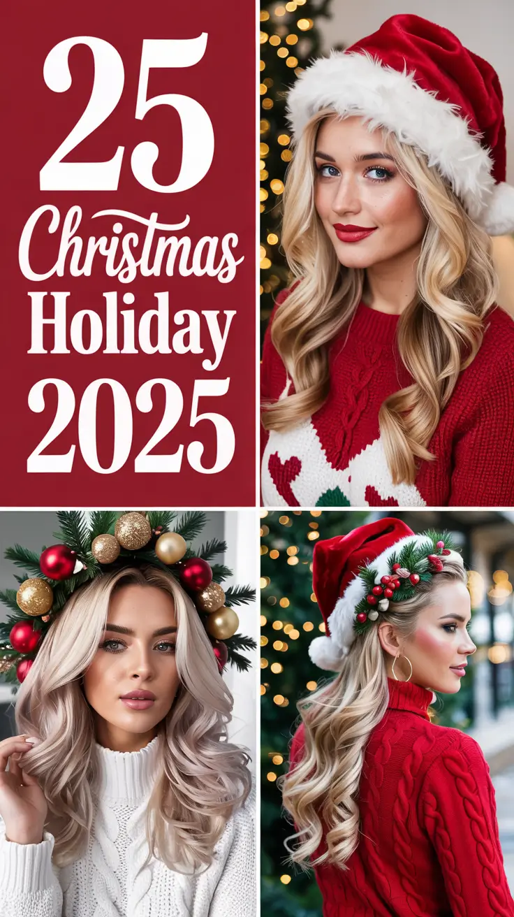 Christmas Holiday Hairstyles 2025: Cute, Easy & Stunning Ideas for Every Woman