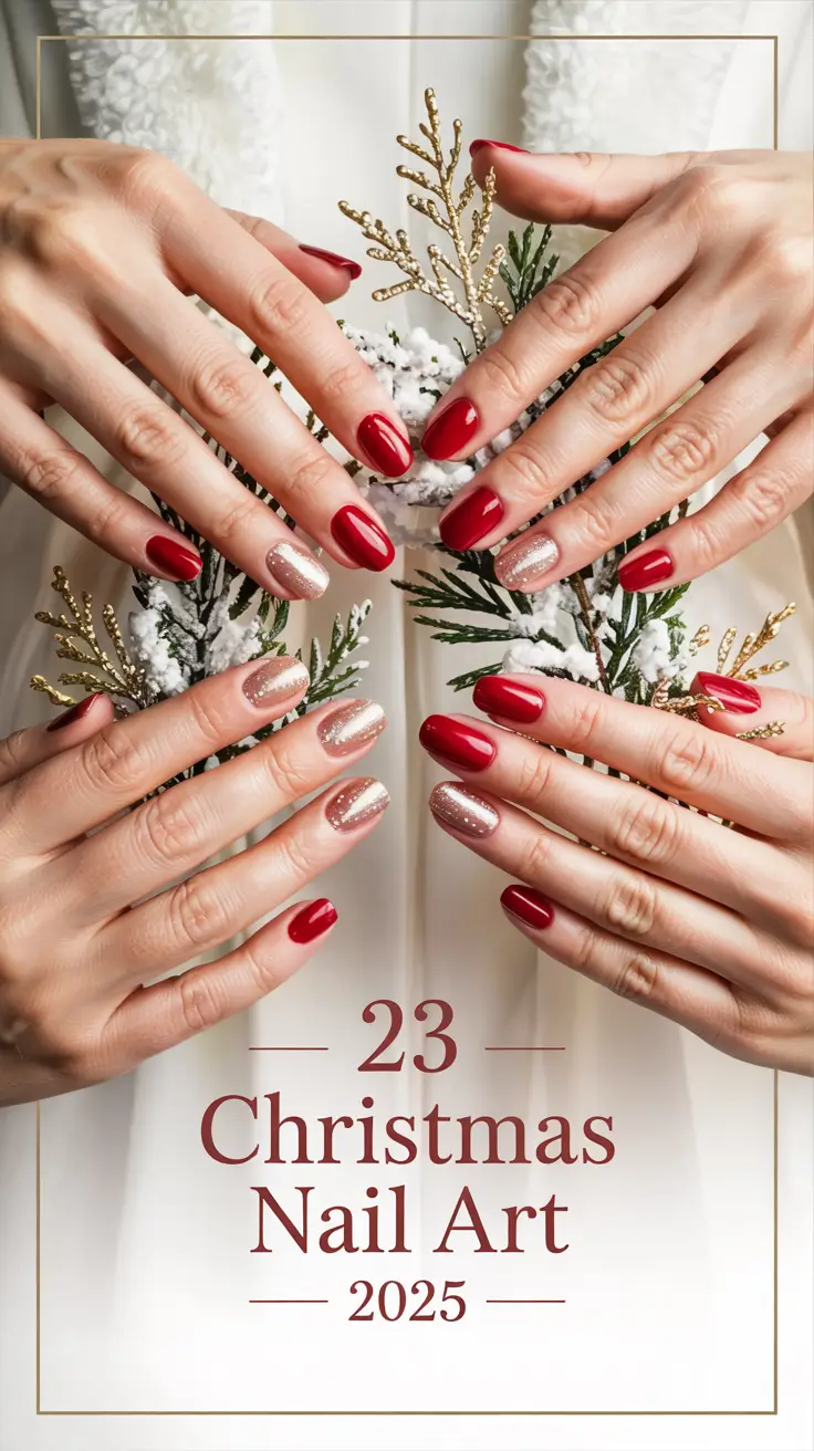 Christmas Nail Art 2025: Sparkling Winter Designs, Easy Ideas & Festive Inspiration