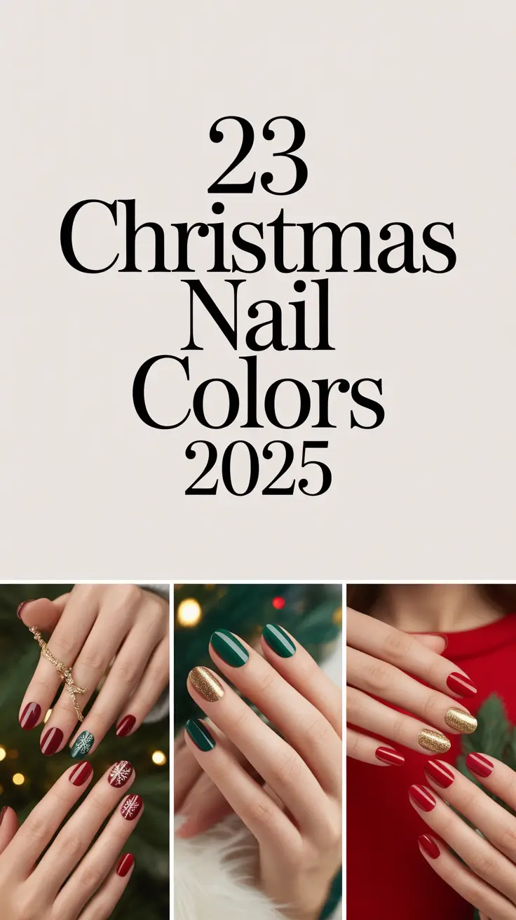 Christmas Nail Colors 2025: The Most Gorgeous Winter Gel and Dip Ideas to Try This Season