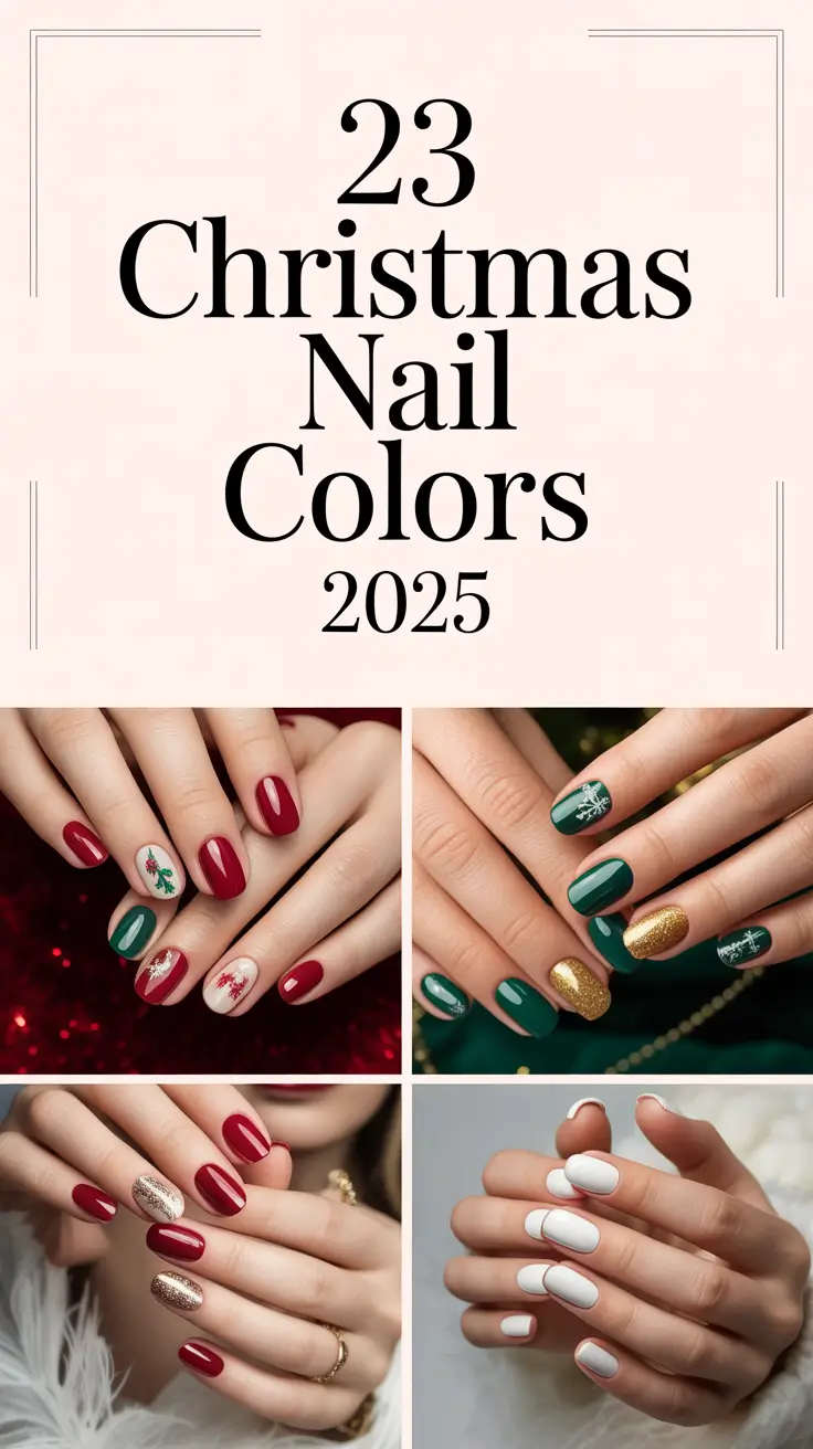 Christmas Nail Colors 2025: The Most Gorgeous Winter Gel and Dip Ideas to Try This Season