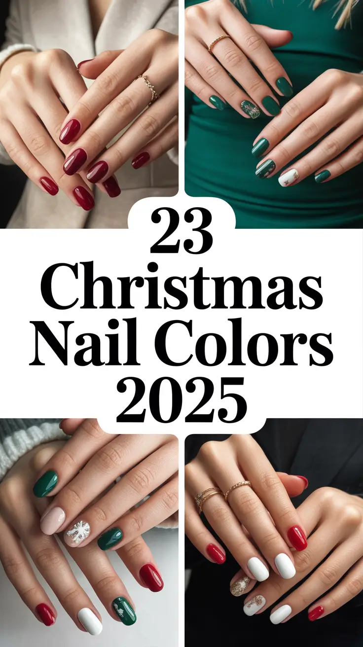 Christmas Nail Colors 2025: The Most Gorgeous Winter Gel and Dip Ideas to Try This Season