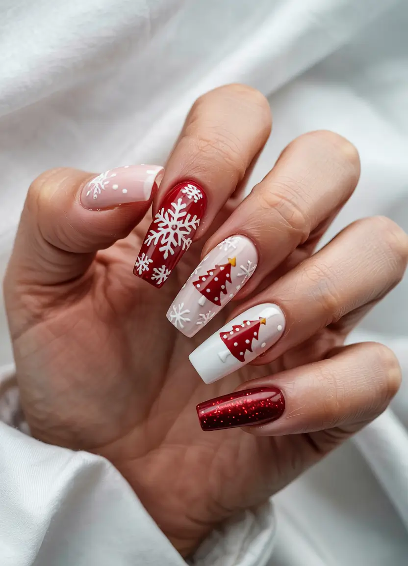 christmas-nails-ideas-2025-2026-red-festive