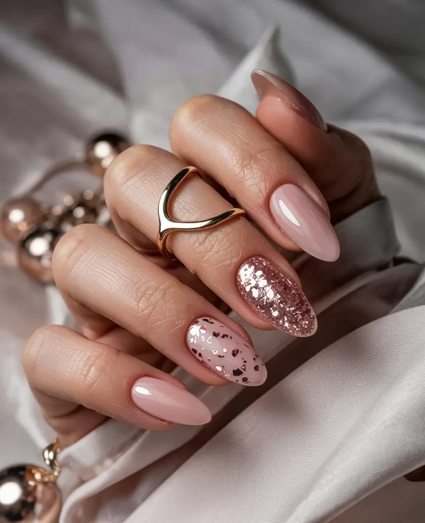 christmas-nails-ideas-2025-2026-pink-gold