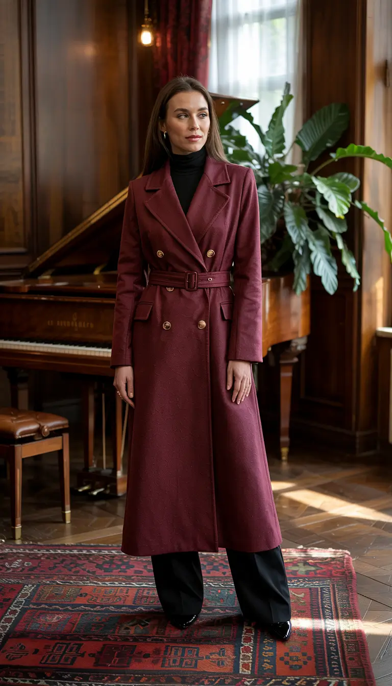 christmas outfits 2025 Berry Elegance in Burgundy