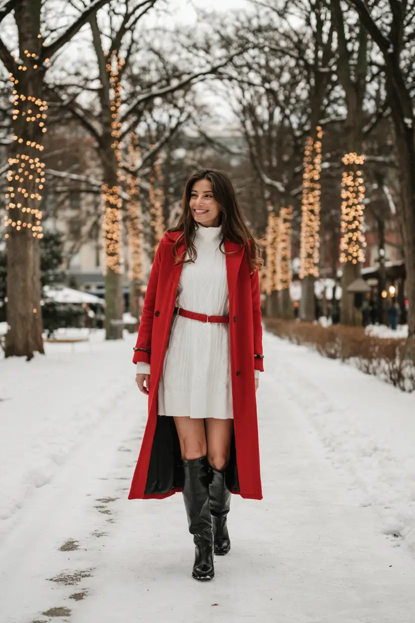 christmas outfit 2025 Scarlet Winter Walk