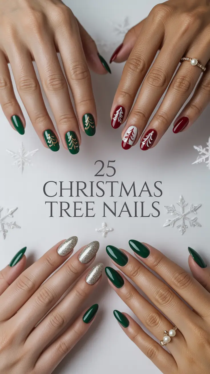 Christmas Tree Nails 2025: Chic Holiday Designs and Trendy Green & Gold Inspo for the Season