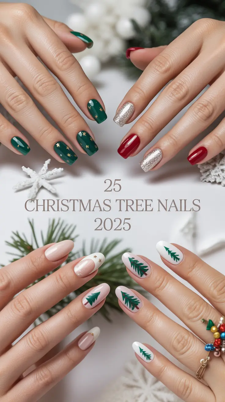 Christmas Tree Nails 2025: Chic Holiday Designs and Trendy Green & Gold Inspo for the Season
