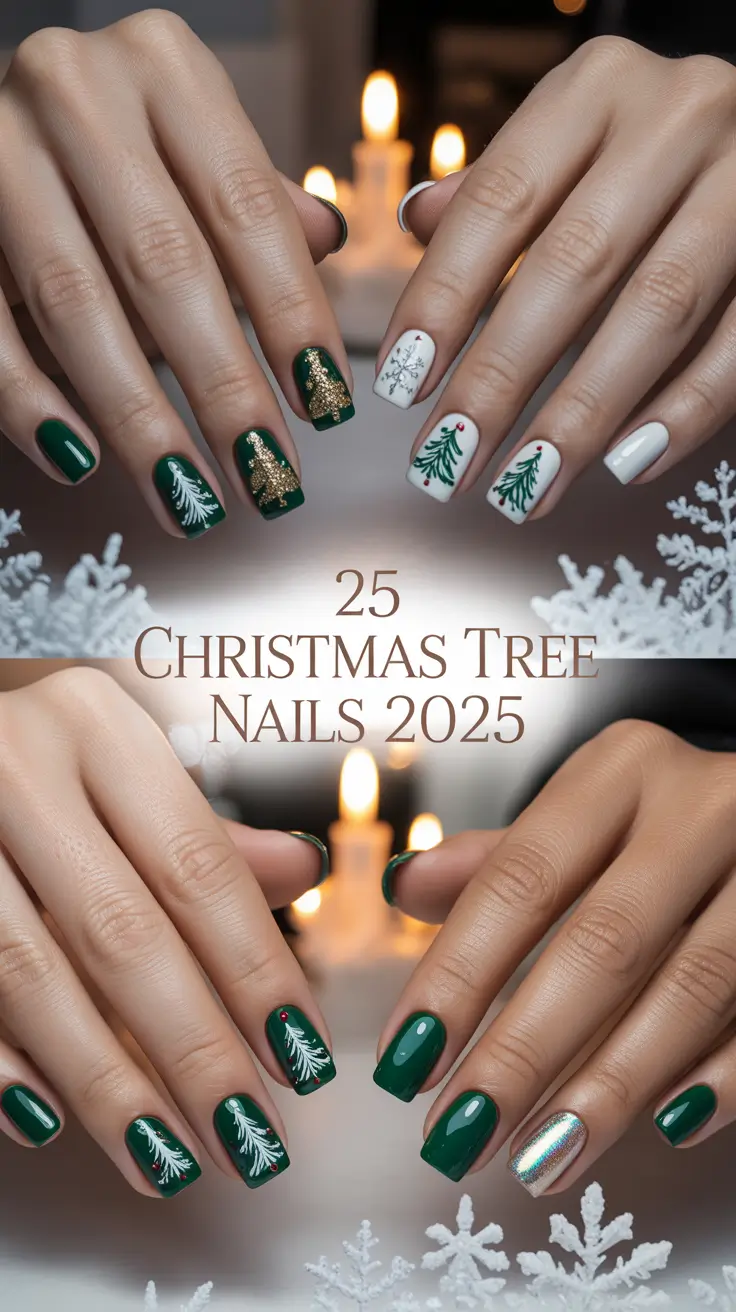 Christmas Tree Nails 2025: Chic Holiday Designs and Trendy Green & Gold Inspo for the Season