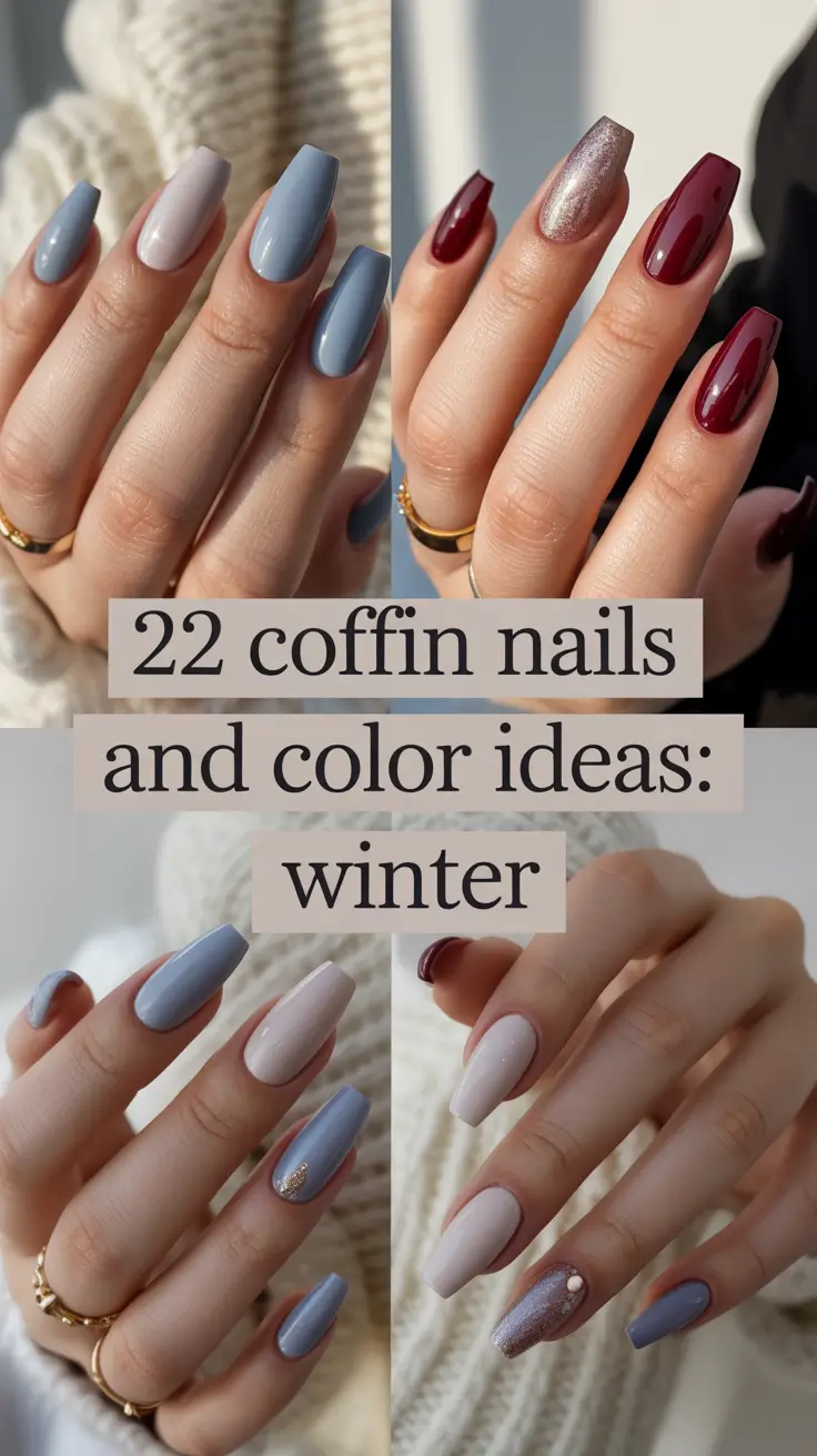 Coffin Nails and Color Ideas: Winter 2025–2026 — Trendy Nails Design Winter Looks You’ll Fall In Love With