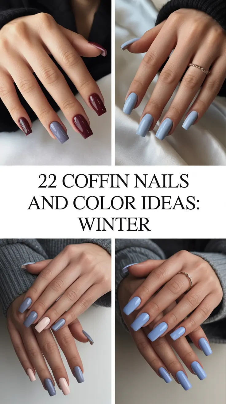 Coffin Nails and Color Ideas: Winter 2025–2026 — Trendy Nails Design Winter Looks You’ll Fall In Love With