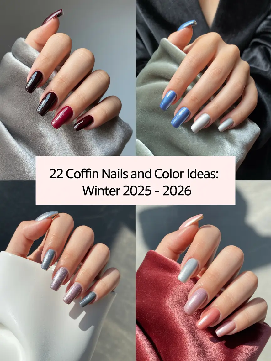 Coffin Nails and Color Ideas: Winter 2025–2026 — Trendy Nails Design Winter Looks You’ll Fall In Love With