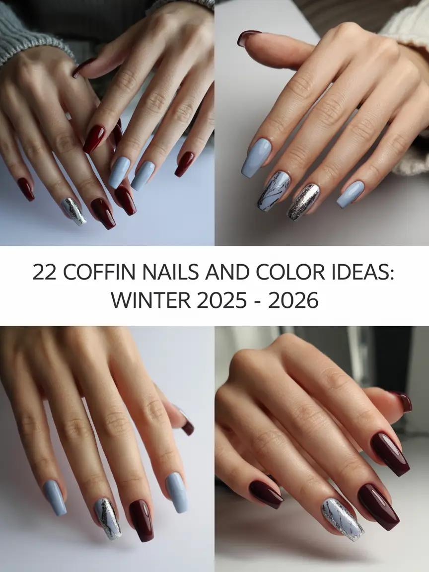 Coffin Nails and Color Ideas: Winter 2025–2026 — Trendy Nails Design Winter Looks You’ll Fall In Love With