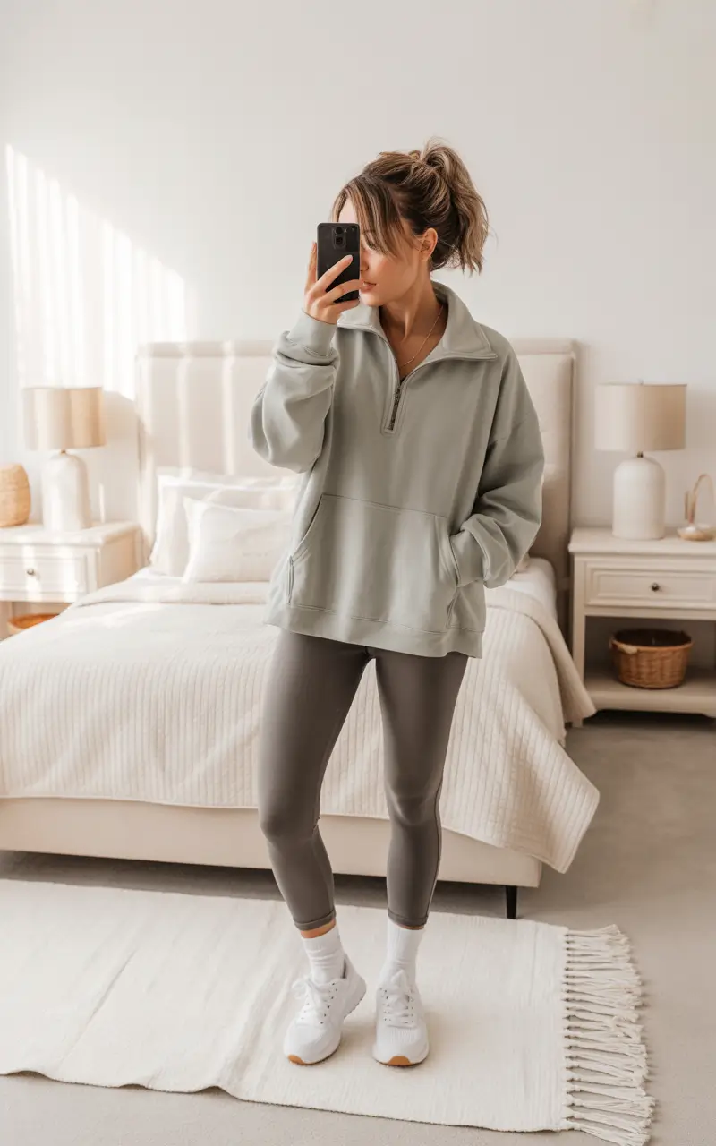 cold weather outfits women Muted Athletic Ease