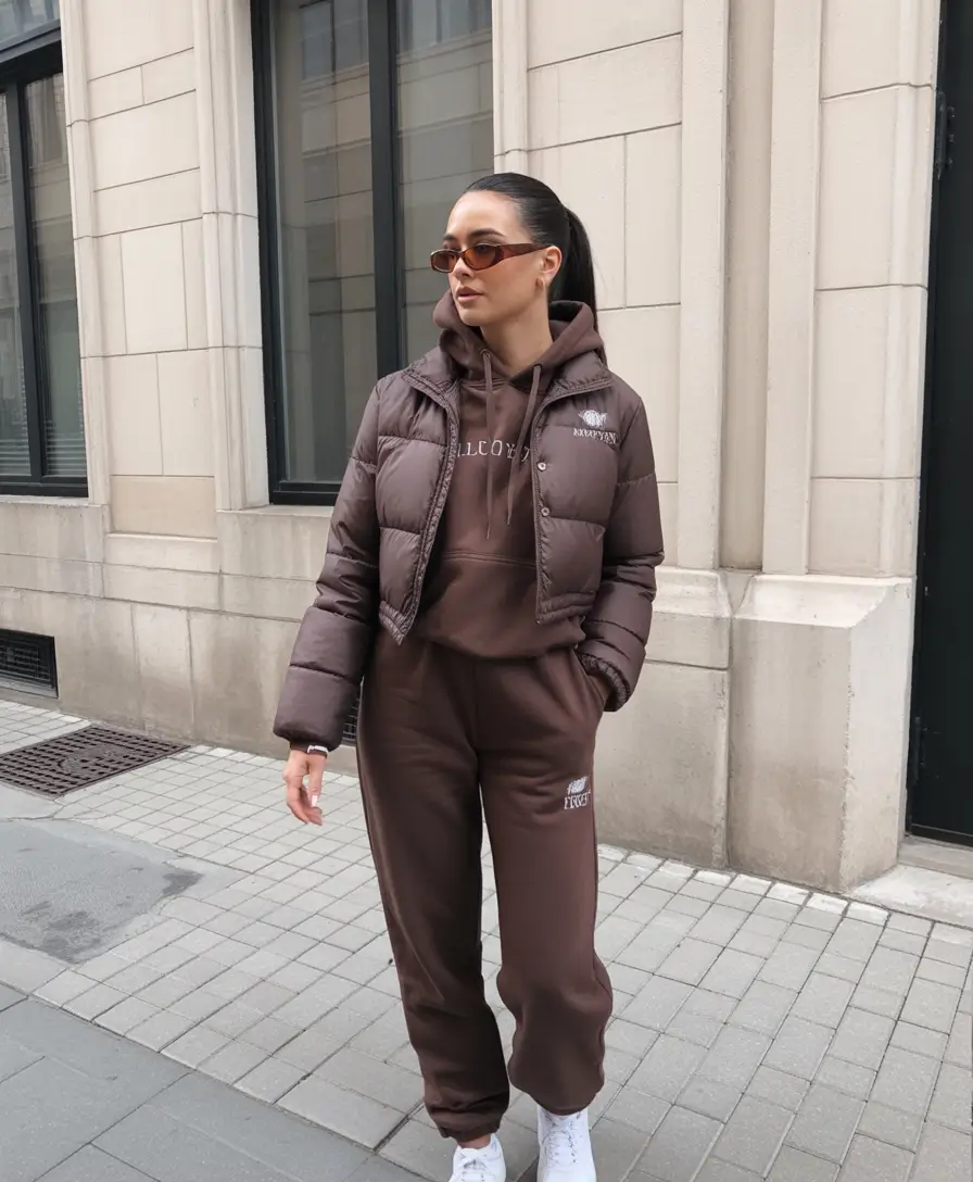 cold weather outfits street style Mocha City Mood