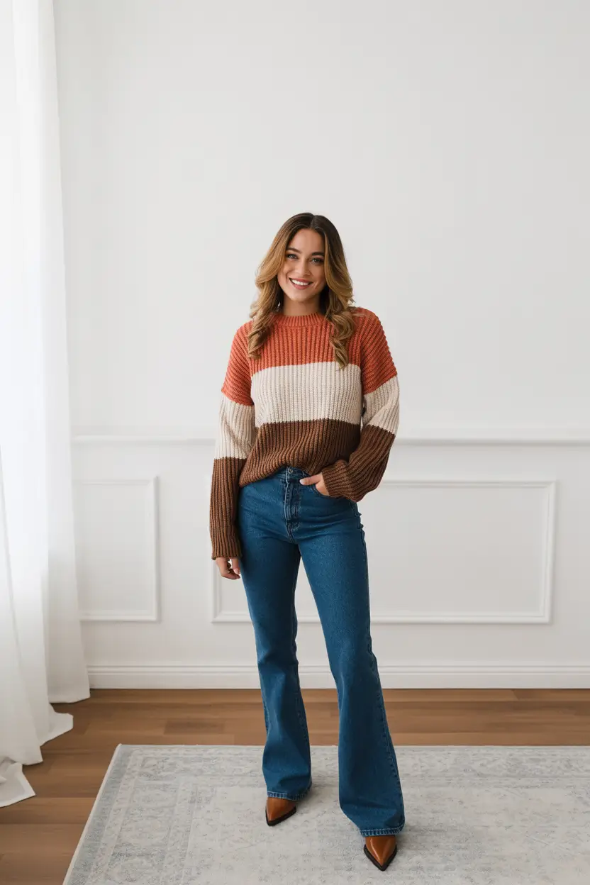 cold weather outfits aesthetic Retro Warmth